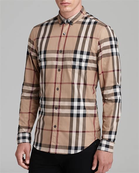 cheap burberry button down shirt